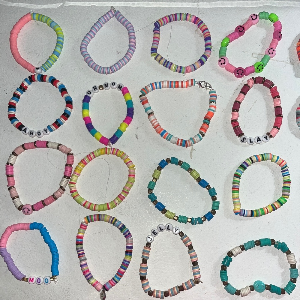 Clay bead braclets